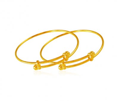 22 Karat Gold Adjustable Kids Kada ( Baby Bangles )