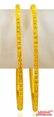 22KGold Filigree Bangles (2 pcs) ( Gold Bangles )