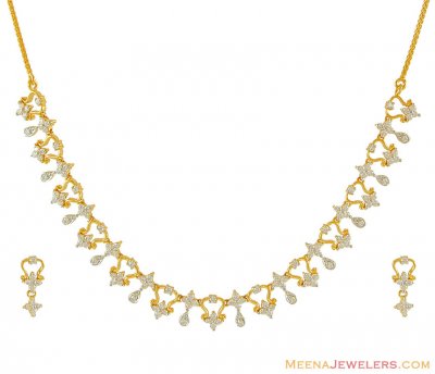 22k Designer Necklace Set ( Gold Designer Sets )