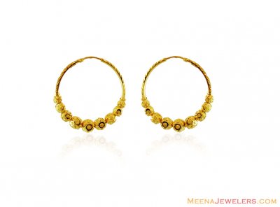 Indian Gold Bali ( Hoop Earrings )