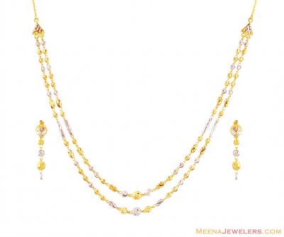 22K Gold Layered Necklace Set ( Light Sets )