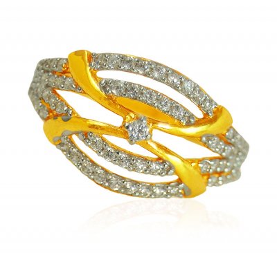 22k Gold Ladies Designer  Ring ( Ladies Signity Rings )