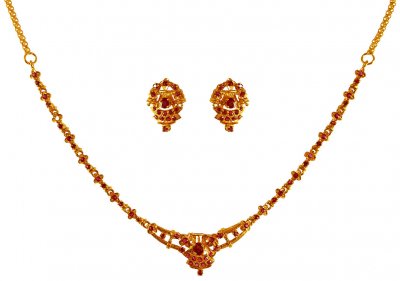 22 Karat Gold Necklace Set ( Light Sets )