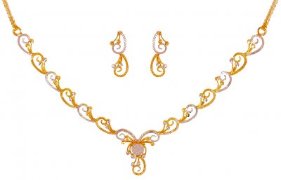 22Karat Gold Light Necklace Set ( Light Sets )