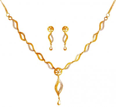 22kt Gold Light Necklace Set ( Light Sets )