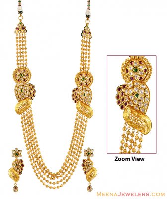 22k Gold Classic Antique Set ( Bridal Necklace Sets )