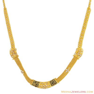 22K Meenakari Necklace  ( Light Sets )