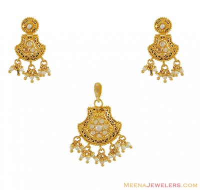 22Kt Gold Pendant Set ( Gold Pendant Sets )