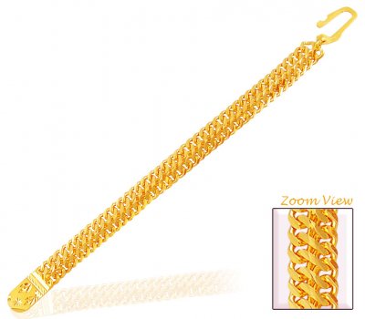 22K Gold Bracelet For Mens ( Men`s Bracelets )