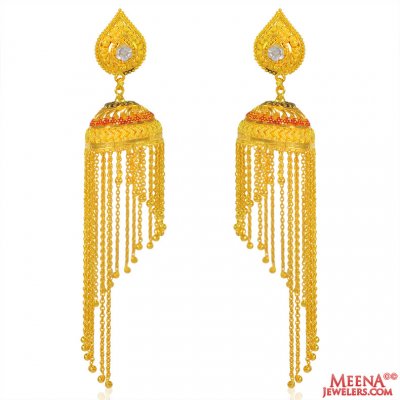 22K Fancy Earrings ( Long Earrings )