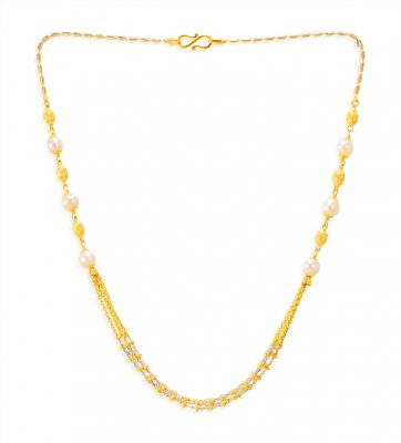 22KT Gold Four Layered Chain ( 22Kt Gold Fancy Chains )