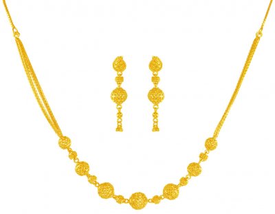 22 Karat Gold Necklace Set ( 22 Kt Gold Sets )