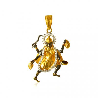 22 Kt Gold Goddess Mahakali Pendant ( Ganesh, Laxmi and other God Pendants )