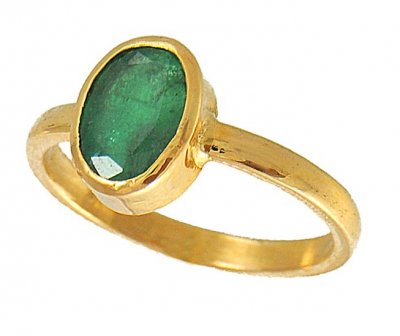  Emerald Ring (22k Gold) ( Astrological BirthStone Rings )
