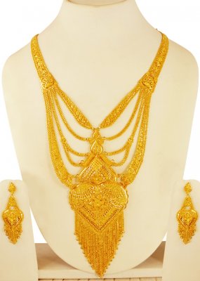 22K Gold Bridal Necklace Set ( Bridal Necklace Sets )