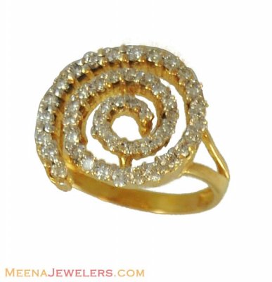 18k Yellow Gold Diamond Ring ( Diamond Rings )