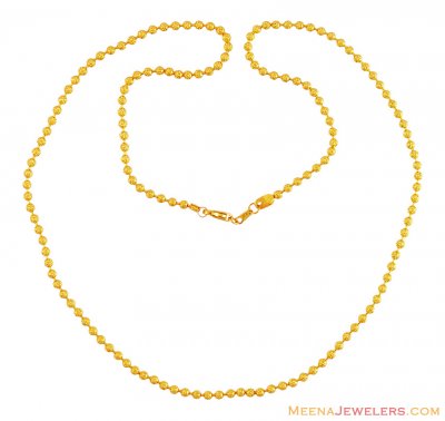 22K Gold Balls Chain ( 22Kt Gold Fancy Chains )