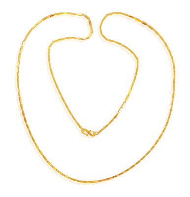 22k Men Gold Chain (27 Inch) ( Plain Gold Chains )