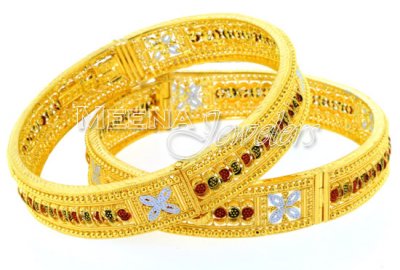 22Kt Gold Three tone Kadas ( Kadas )