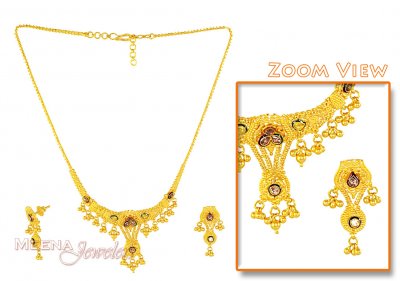 Designer Gold Necklace Set ( 22 Kt Gold Sets )