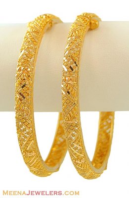 22k Yellow Gold kada (pair) ( Kadas )