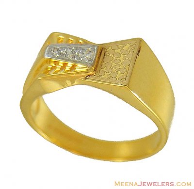Gold Mens Signity Ring ( Mens Signity Rings )