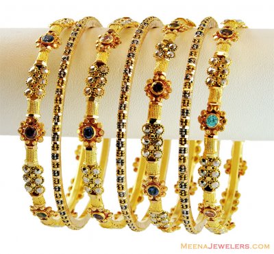 Indian Bangles Set 22K Gold ( Set of Bangles )