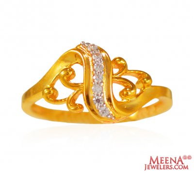 22K Fancy Om Ring ( Religious Rings )