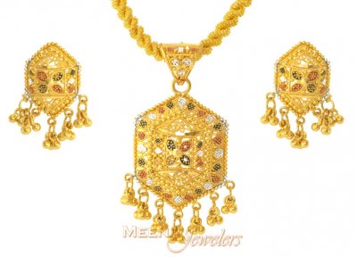 22Kt Gold Pendant Sets ( Gold Pendant Sets )