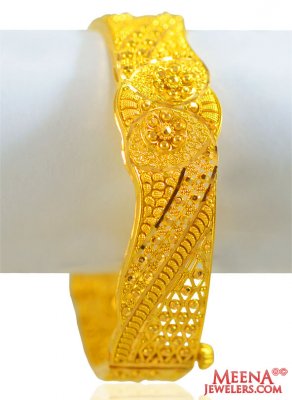 22kt Gold Filigree Kada 1 PC ( Kadas )