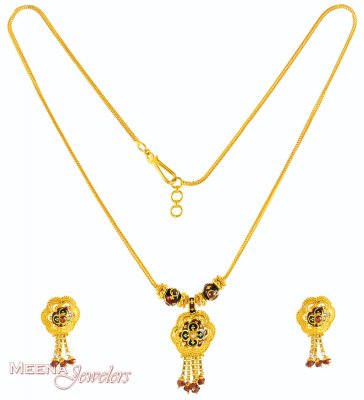 Gold Necklace Set ( Gold Designer Sets )