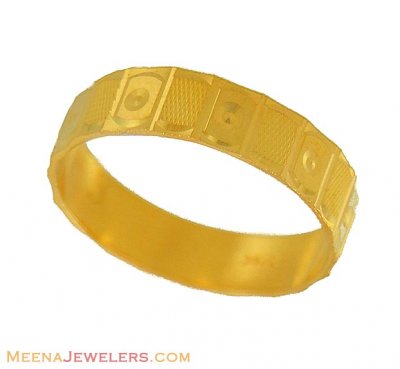 22Kt Plain Gold Band ( Wedding Bands )