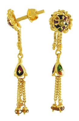 Fancy Gold Earrings ( 22Kt Gold Fancy Earrings )