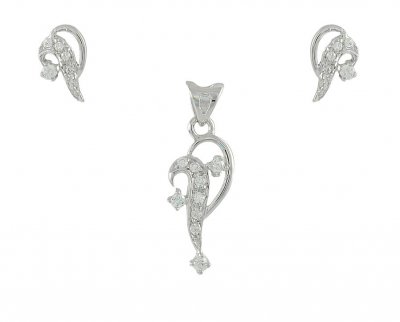 White Gold Pendant Set ( White Gold Pendant Sets )