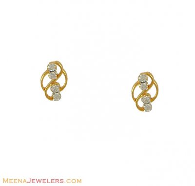 Diamond Earrings (18K Gold) ( Diamond Earrings )