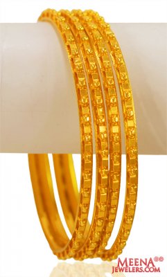22K Gold Bangles (4pc) ( Gold Bangles )