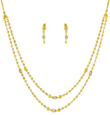 22K Gold Two Tone Layered Set ( Light Sets )