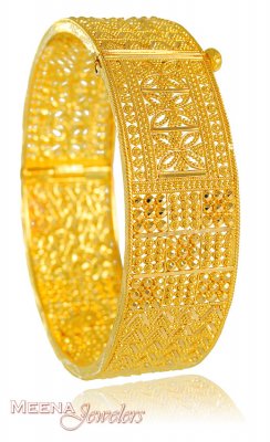 22Kt Gold Filigreework Kada ( Kadas )