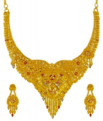 22k Gold Three Tone Set ( 22 Kt Gold Sets )