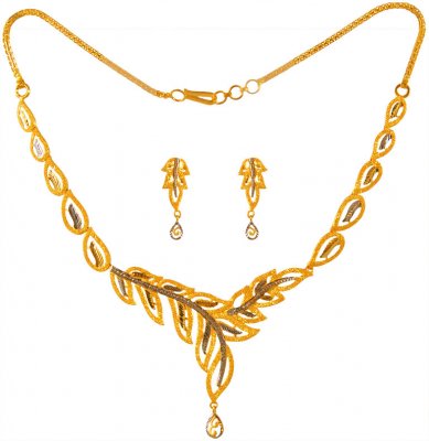 22KT Gold Necklace Set ( Light Sets )