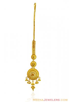 22Kt Gold Beautiful Tikka - TiGo14802 - 22Kt Gold Indian Tikka Handmade ...