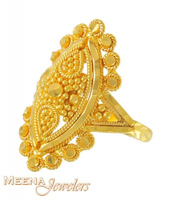 Gold Filigree Ring(Baby) ( 22Kt Baby Rings )