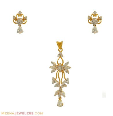 22k Signity Pendant Set ( Fancy Pendant Set )