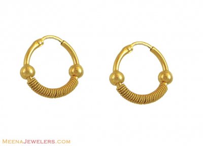 21k Gold Hoops ( Hoop Earrings )