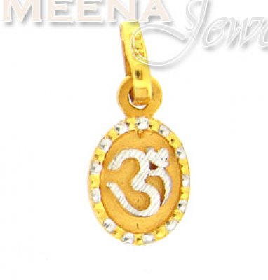 22 Kt Gold Pendant ( Om Pendants )