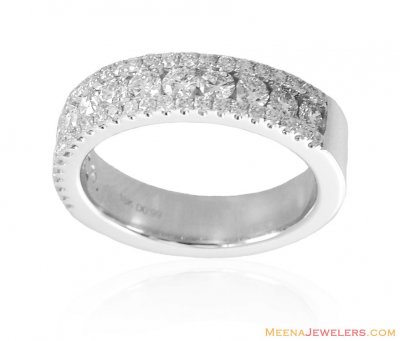 18k White Gold Diamond Band ( Diamond Rings )