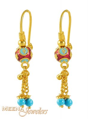 22Kt Gold Fancy Earrings ( 22Kt Gold Fancy Earrings )