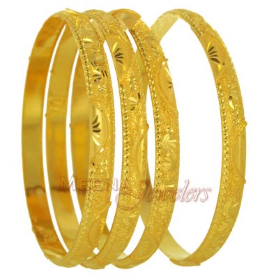 22Kt Gold Handmade Bangles ( Gold Bangles )