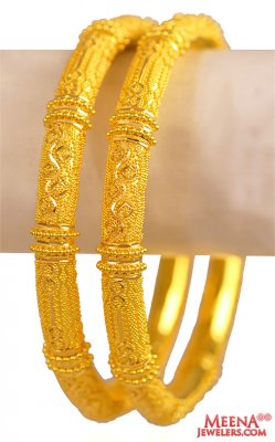 22Kt Gold Designer Kada (2 Pc) ( Kadas )