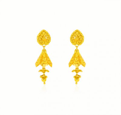 22 kt Fancy Chandelier Earrings ( 22Kt Gold Fancy Earrings )